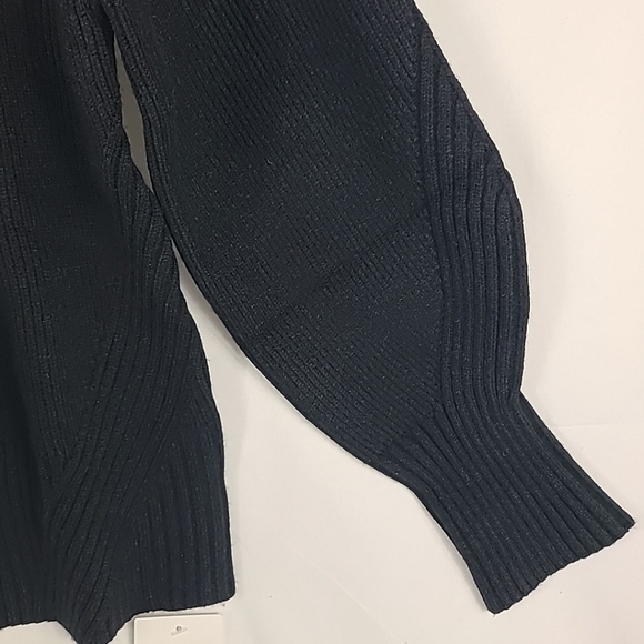 NWT Apparis Anderson Ribbed Button Up Cardigan Knit Black Size Small Retail $245 - Picture 5 of 9